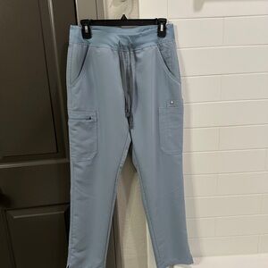 Dusty Blue FIGS Yola Scrub Pant Small, Regular Length and Waist